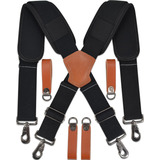 Lightweight Tool Belt Suspenders, Leather Tool Bag Suspen...