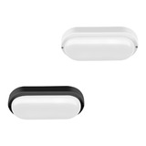 Tortuga Led Exterior Oval Negra 12w Fría Cálida Garantía