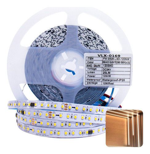 Fita De Led 10m Com Efeito Sequencial Com Controlador 24v