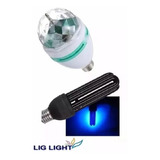 Kit Festa Iluminação 2x1 Balada Bola Luz Negra