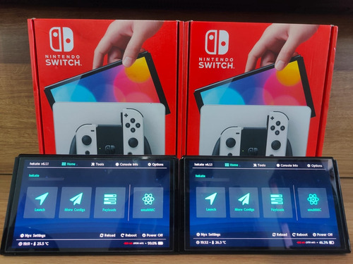 Nintendo Switch Oled Desbloqueado Novo Com 20 Jogos + Brinde