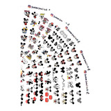 Sticker Nails Tatto Tatuajes Uñas Mickey Mouse 6 Planillas 