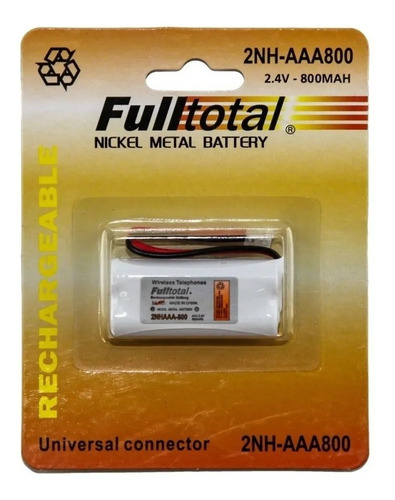 Bateria Recargable Para Telefono 2nh-aaa800 Full Total