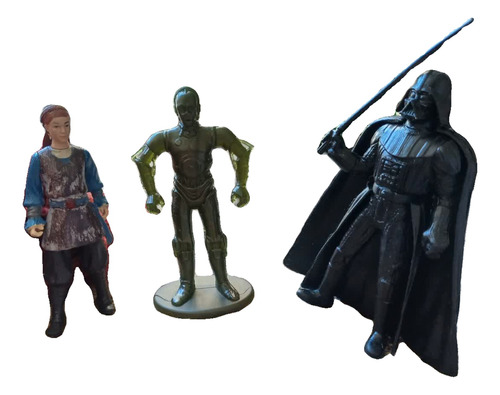 Star Wars Set Muñecos Juguetes Darth Vader Padme C3pio