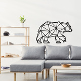 Vinilos Decorativos Oso Naturaleza  Geometric Grande Nordico