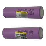 Kit Com 02 Bateria Liitokala 35e 18650 Li-ion 3,7v 3500mah