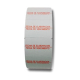 Etiquetas Elaboracion Vencimiento Pack X 10000 Rollos Motex
