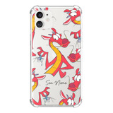 Capa Capinha Com Nome Personalizada Mushu Pattern