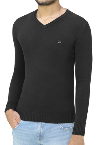 Blusa Tricot Masculina Ogochi Decote V 