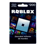 Tarjeta De Regalo Roblox - 200 Mxn Código Digital