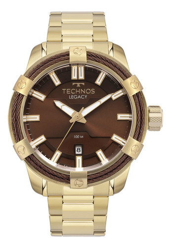 Relógio Masculino Technos Legacy Dourado A Prova D'água