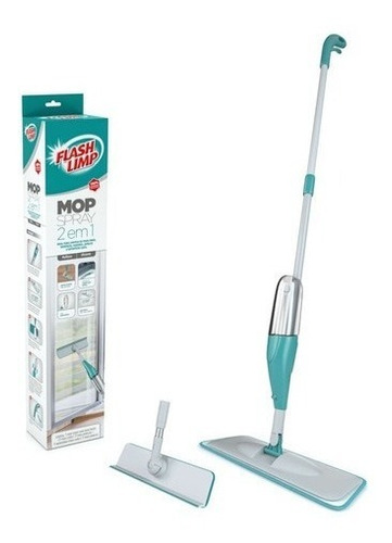 Mop Spray 2em1 Vassoura Rodo Limpa Chão E Vidros Flashlimp 