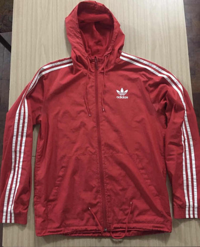 Campera Rompeviento adidas Originals Rojo