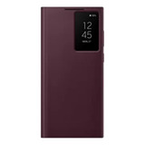 Funda Original Para Samsung S22 Ultra Flip Cover Burgundy