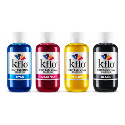 Kit 4 Tinta Kflo Pigmentada Impresora Epson L6490 L15150 250ml | Meses sin interés