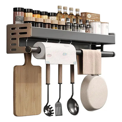 Estante De Cocina Especiero Toallero Servilletero Multiusos Estante De Almacenamiento Porta Toallas Cocina Soporte Para Toallas De Papel Organizador | MercadoLibre