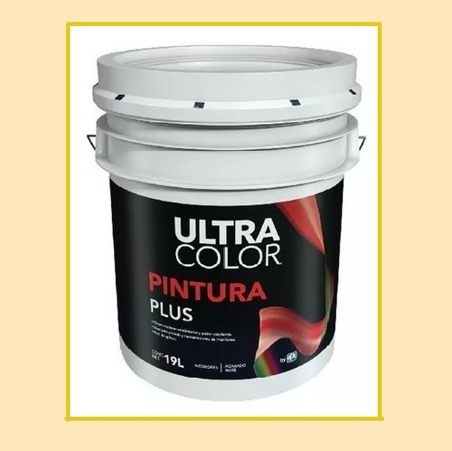 Cubeta De Pintura Vinilica Ultracolor Lavable 19  Blanco