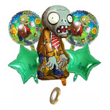 Set X 5 Globos Plants Vs Zombies 