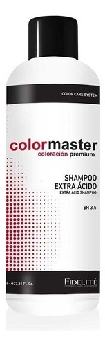 Shampoo Extra Acido Colormaster Fidelite Ph 3.5 X1000ml. 