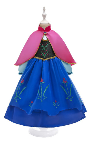 Vestido De Princesa Anna Frozen Diseño Para Niña Halloween