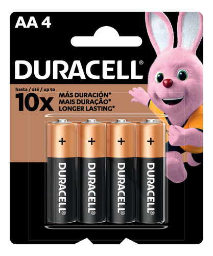 Duracell Pila Alcalina Aa X4 Unidades Blister