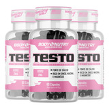 3x Pré Hormonal Feminino Testo Gh 60 Cápsulas, F. Importada