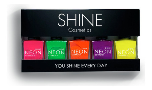 Kit Esmaltes Neon - Shine Cosmetics - M - mL a $560