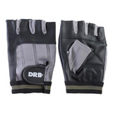 Guantes Fitness Cuero Spandex Drb® Gris - Pesas & Gimnasio