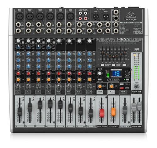 Mesa Behringer X1222usb Fx 4 Pre Ampli P/ Microfone Eq 6 Ent