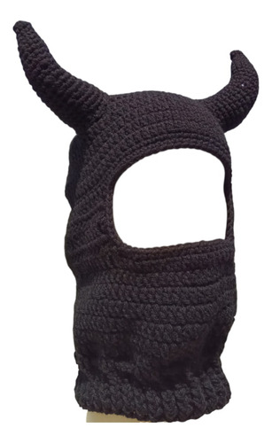 Pasamontañas Tejid Crochet Oreja Balaclava Carakini  Cuerno