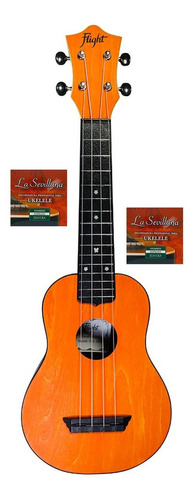 Ukulele Soprano Flight Tus35or + Els-uks Abs Naranja