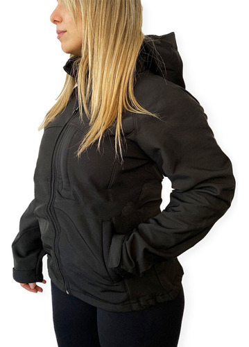 Campera Impermeable Dama Invierno Talles Especiales Sky/snow