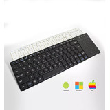 Mini Teclado Sem Fio Universal 2.4g Touchpad 2 Em 1 Tablet Cor De Teclado Branco