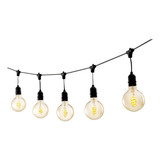 String Light Varal Cabo 5m 8 Soquetes Saveenergy