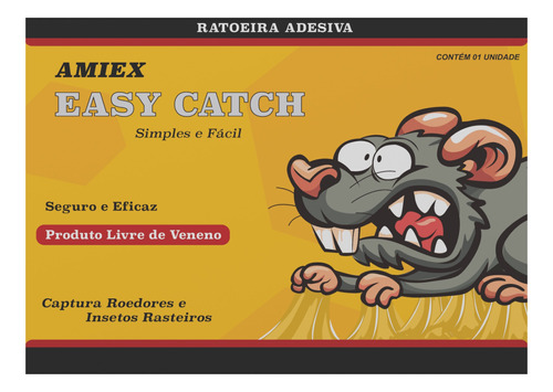 Ratoeira Adesiva - Amiex Easycatch (35 Unidades)
