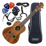 Kit Ukulele Concerto Elétrico Kal330 Ck Série Kayke Kalani