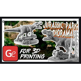 Diorama Jurassic Park - Arquivo Stl - Impressão 3d
