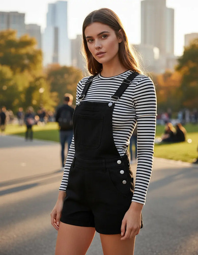Pantalones Holgados Con Agujero En El Peto Para Mujer | MercadoLibre