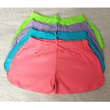 Kit 3 Shorts / Bermuda Praia Feminino Adulto Tactel  Cores
