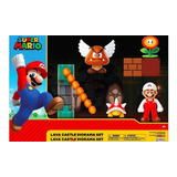 Super Mario Bros Set Diorama Castillo De Lava Nintendo 