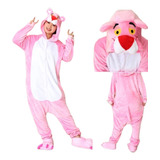 Pijama Pantera Rosa Kigurumi Full Moda Kawaii