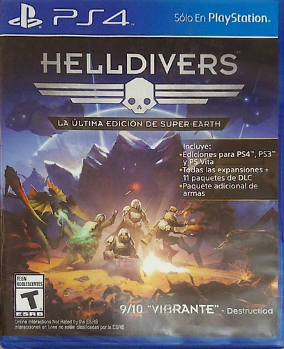 Helldivers Super Earth Ps4 Nuevo Físico