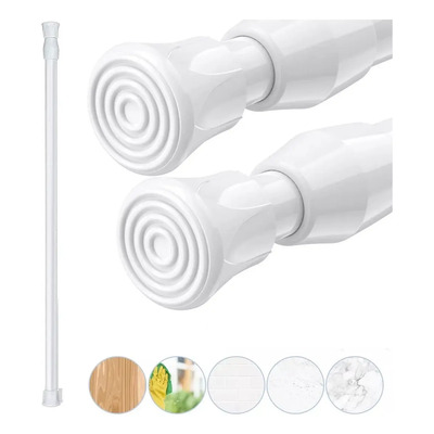 Tubo Barra Ajustable Cortina Baño Acero Resistente 70-120cm | MercadoLibre