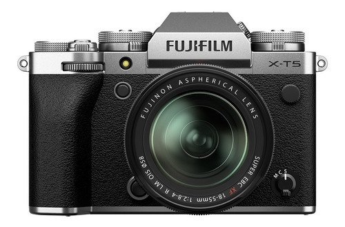 Cámara Fujifilm X-t5 Plata Con Lente Xf 18-55 Color Plateado