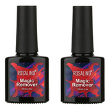 2 Peças De Gel Polish Burst Magic Remover Off 10 Ml Nail Gel