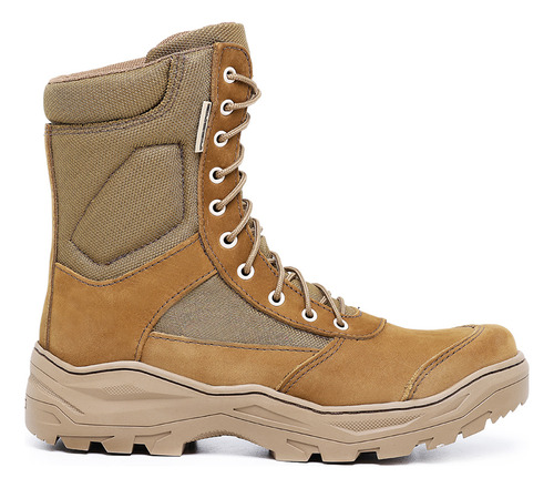 Bota Tática Militar Coturno Acero Couro Caramelo Padrão Eb