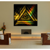 Vinilo Decorativo 60x60cm Illuminati Ojo Iluminados