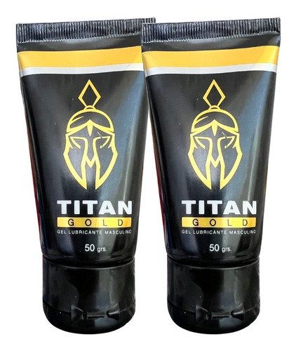 Pack X2 Gel Lubricante Titan Gold Retarda Y Agranda  Sexshop