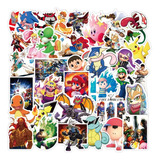 Stickers Nintendo Switch Smash Bros 100 Calcomanias De Pvc 