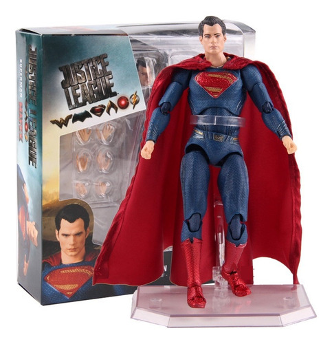 Superman Dc Super Man 057 Liga Justicia Justice Mafex Figura